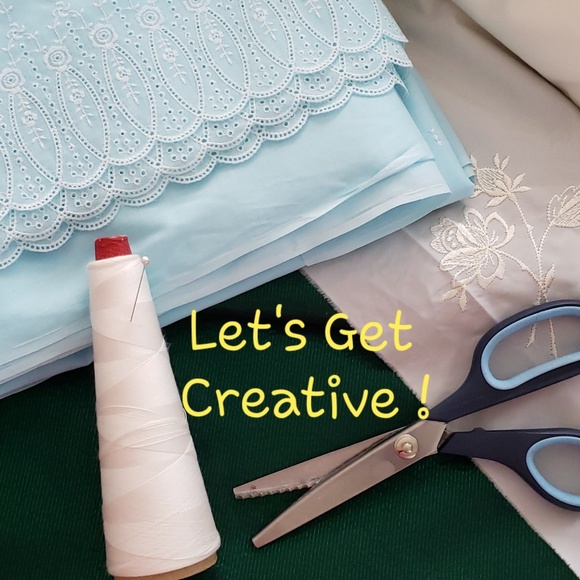 Metallic Fabric- Green fabric - Picture 3 of 3